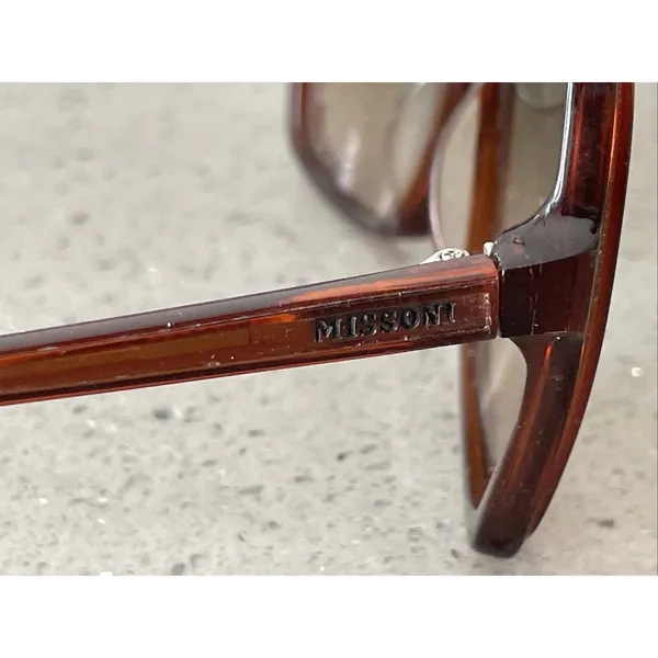 Missoni Sunglasses Frames Only Brown Red Full rim Italy MI697-03 58 14 135 - Image 8