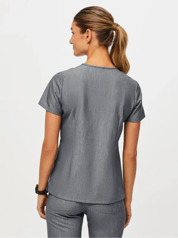 Figs Catarina One Pocket Scrub Top Graphite Grey Size XL - Image 2