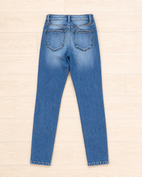 KanCan Women's High-Rise Distressed Skinny Denim Jeans Blue 1/24 - Image 2