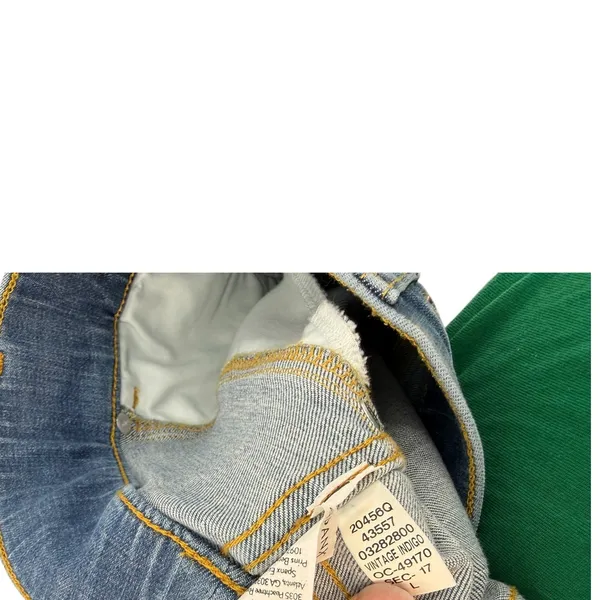 SPANX Flare Jeans Vintage Indigo High Rise Pull On Shaping Blue Size Large - Image 10