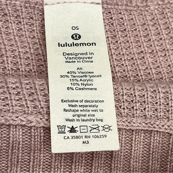 Lululemon Athletica‎ Forward Flow Cape Poncho Womens One Size Vintage Mauve Soft - Image 4