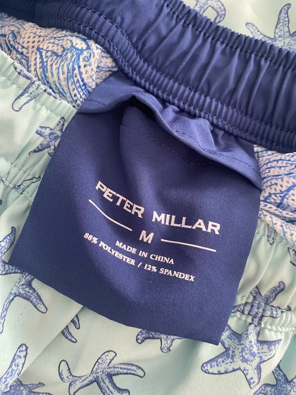 Peter Millar Blue Starfish Swim Shorts - Image 3