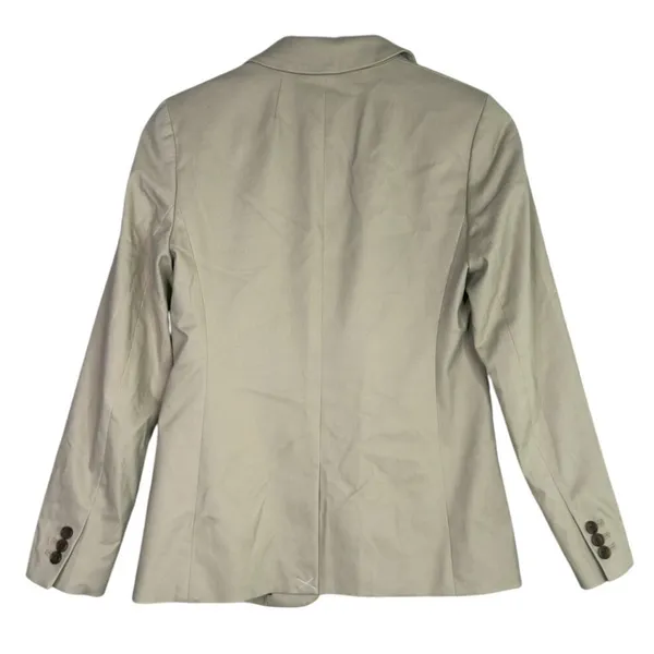 J. Crew Willa Long Sleeve Single Button Stretch Suit Coat Jacket Blazer 2 Beige - Image 4