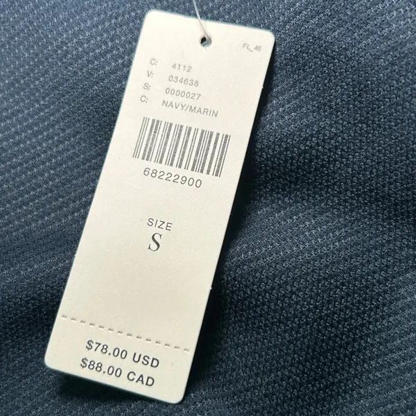 NWT Maeve Anthropologie Navy Ribbed Satin Tiered‎ Balloon Sleeve Top Size Small - Image 6