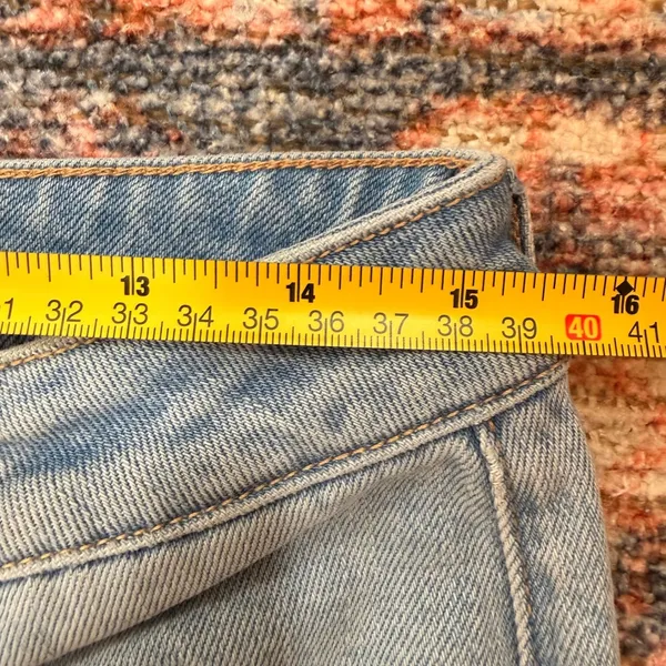 Rollas Eastcoast Flare Jeans Light Blue High Rise Flare Leg Denim Pants Size 31 - Image 7