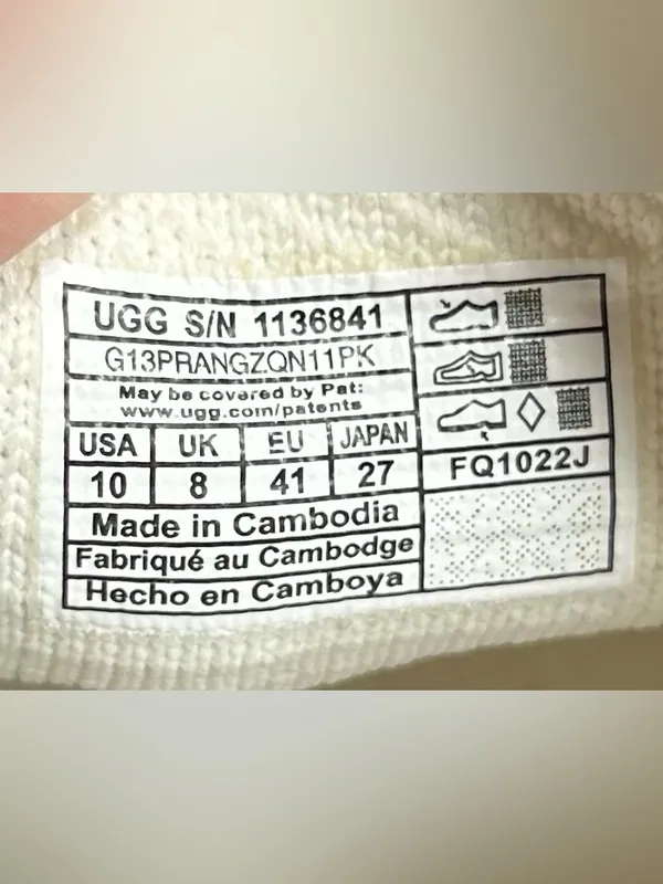 UGG Women's Size 10 Alameda Sammy Off White Slip-On Sneakers - Image 6