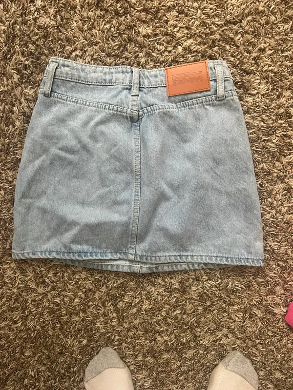 Princess Polly Lightwash Denim Skirt - Image 6