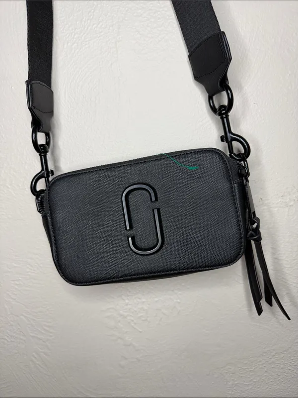 Marc Jacobs Snapshot DTM Black Leather Crossbody Camera Bag - Image 2