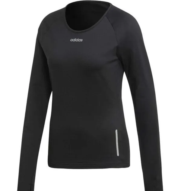 Adidas Climawarm Long Sleeve Top Black Size Medium - Image 4