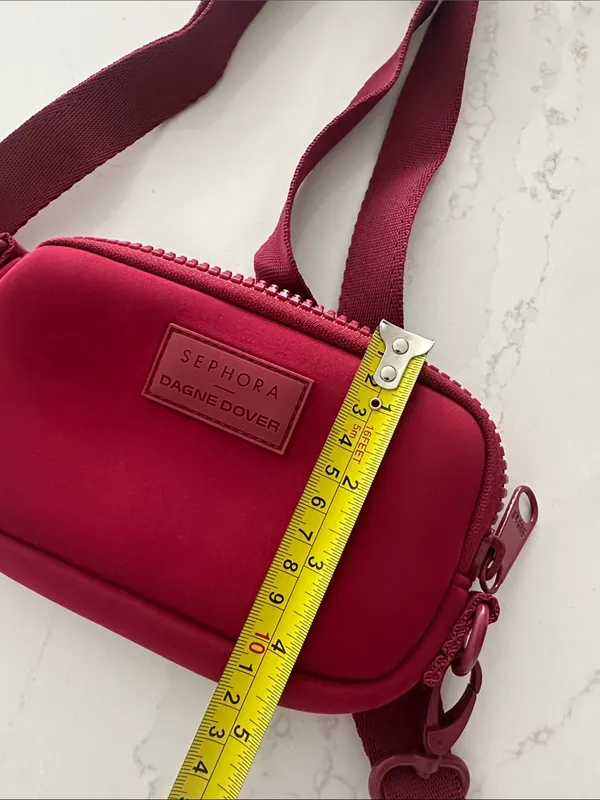 Dagne Dover x Sephora Neoprene Crossbody Bag – Burgundy / Deep Red‎ NWOT - Image 6