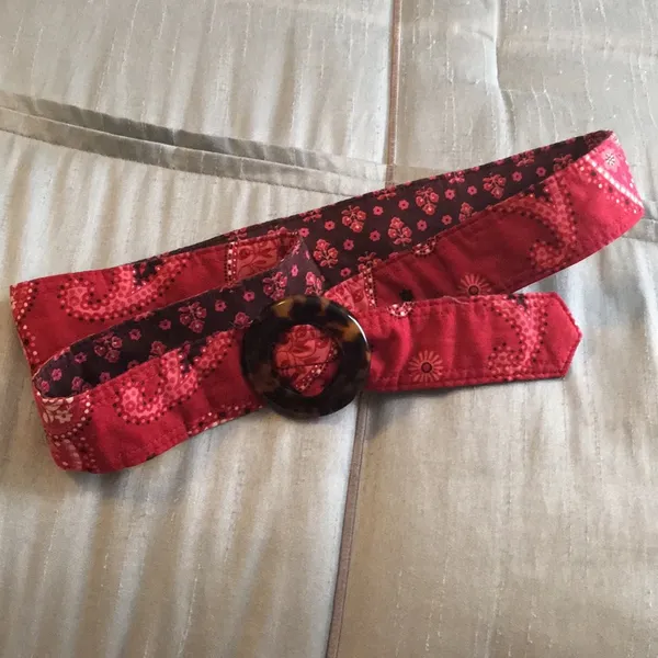 Vera Bradley reversible red tortoise buckle belt - Image 4