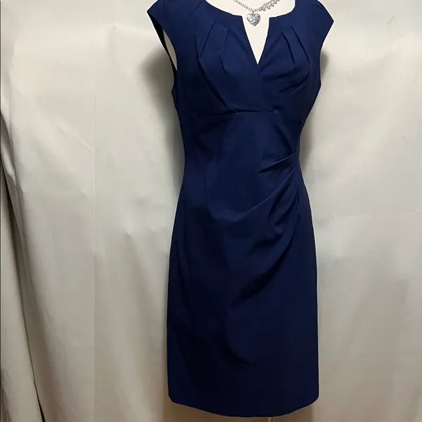 Adrianna Papell Navy Dress - Image 2