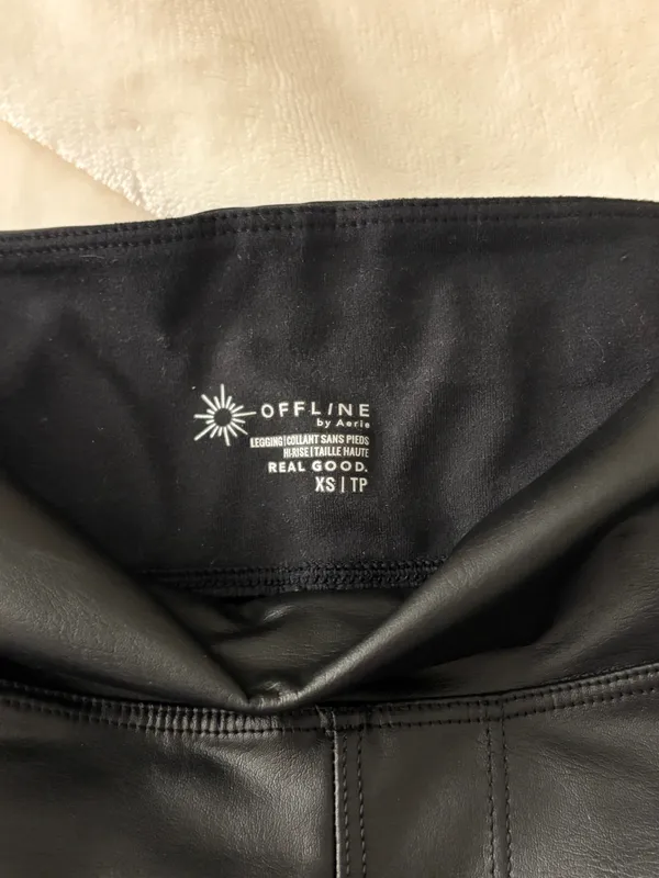 Aerie Faux Leather Leggings - Image 4