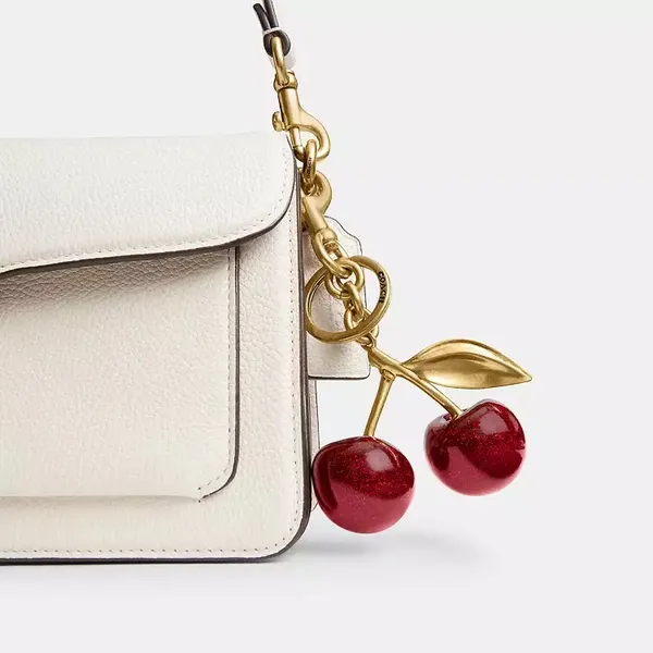 Coach Cherry bag charm red apple - Image 5
