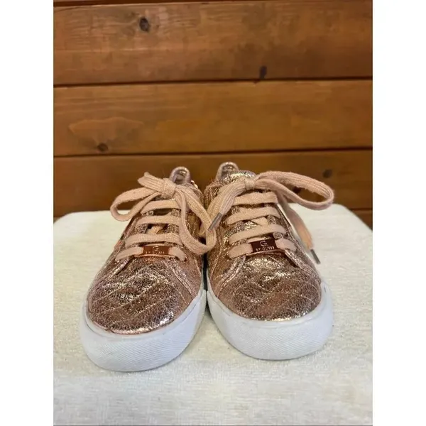 G by Guess Backerett sneakers metallic rose gold Sz 6.5 - Image 7