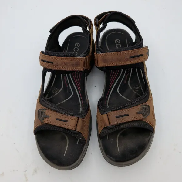 ECCO Yucatan Offroad Sandals Womens 40 US 9-9.5 Bison Brown Leather 069563-52524 - Image 9
