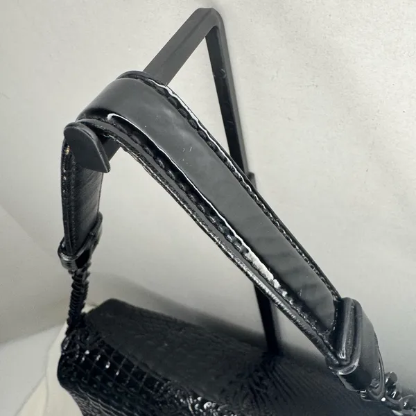 Versace Black Vanitas Medusa Patent Leather Shoulder Bag - Image 5