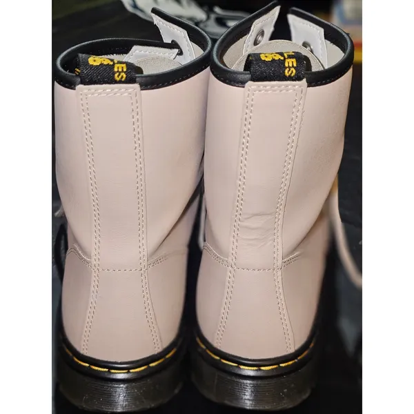 Dr Martens Taupe Zavala Combat Boots Mens 8‎ Womens 9 - Image 4