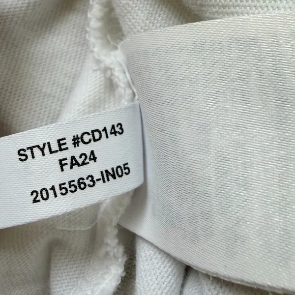 NWT J. CREW Relaxed Lattice Embellished Crop Tee White Small - Image 10