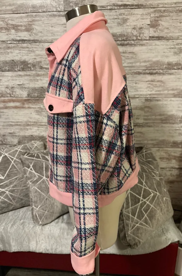 Plaid Boutique Button-Up Shacket  - Image 3