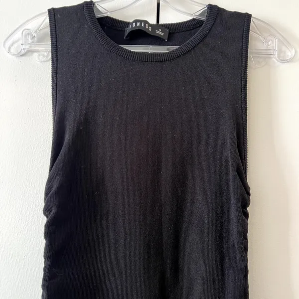 Lioness Military Minds Mini Dress size S Black Lace up - Image 4