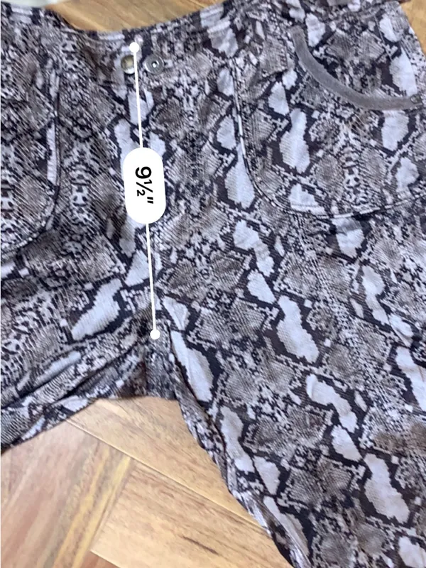 Marrakech Silky Jogger Pants 31 Snakeskin Print Lightweight Relaxed - Image 14