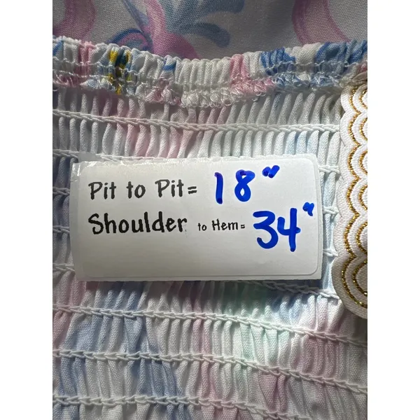 Simply Southern Bow Floral Mini Dress Tie‎ Shoulder Back Cutout Size Large - Image 6