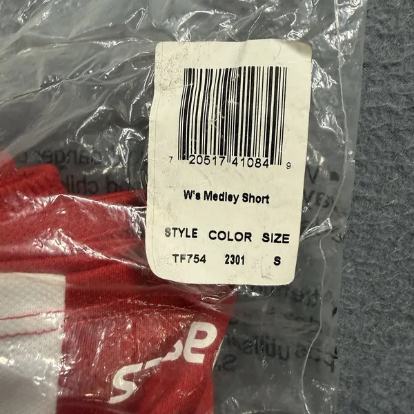 Asics Medley Running Shorts Womens Small Red Drawstring Liner TF754-2301 NWT - Image 5