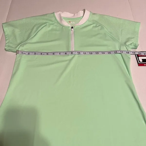 FILA Sport Mint Green bliss short sleeve tru-golf women's large golf shirt NEW‎ - Image 4
