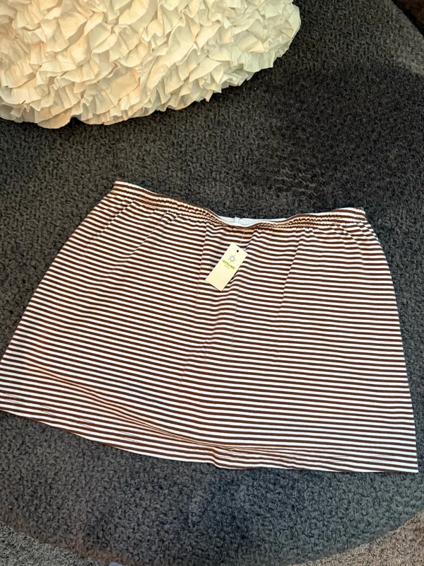 offline by aerie striped cotton skort - Image 4