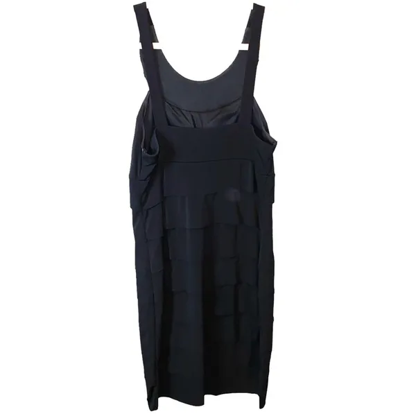 City Triangles Black Dress XL Beaded Neck Sleeveless Tiered Party‎ Cocktail - Image 3