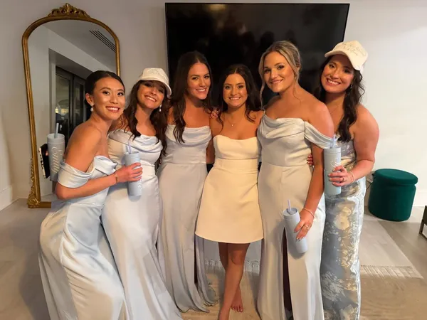 Custom White Lace Bridal Dress - Image 2
