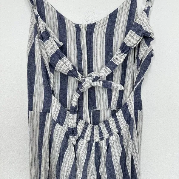 Rails Beachy Linen Wide Leg Jumpsuit Tank Resort Hawaii‎ Vacation Size Med - Image 9