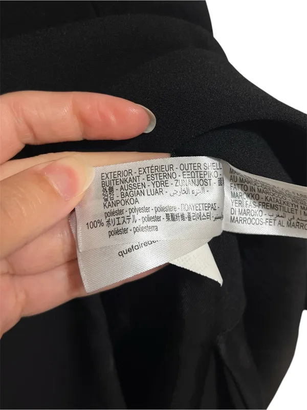 Zara Collection Black Oversized Waistcoat Vest with Vents M - Image 5