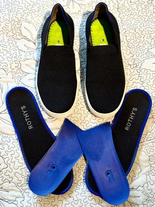 💥ROTHY’S The Original Slip On Sneaker Navy Knit Eco Friendly Women’s Sz 10💛 - Image 8