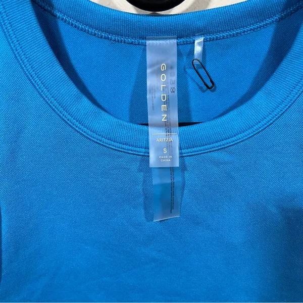 NWOT Golden Aritzia activewear sports bra blue size small women’s stretch - Image 4