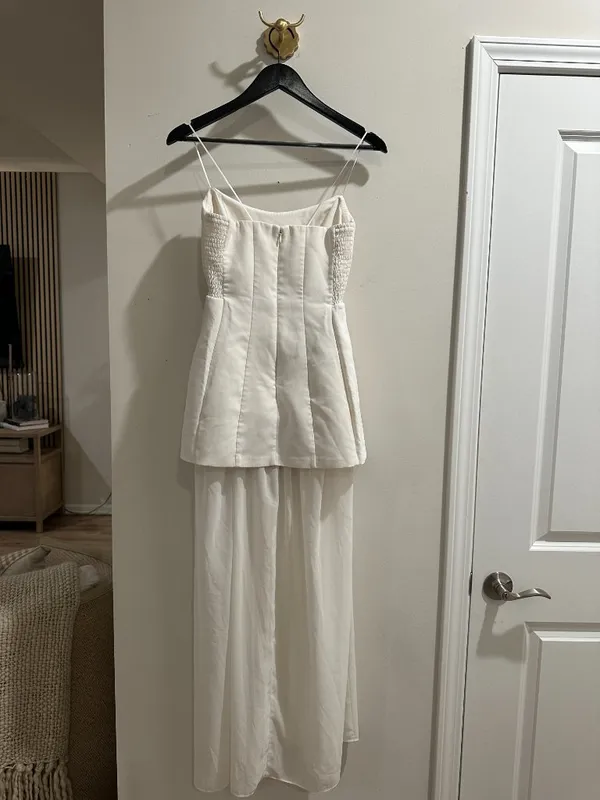 AMANDA UPRICHARD Christy Maxi Dress in Ivory Size Small - Image 7
