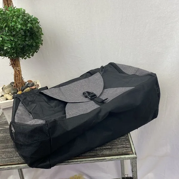 Savvi Slazenger Black & Gray Zip Close Sport Athletic Tote Bag NEW - Image 5