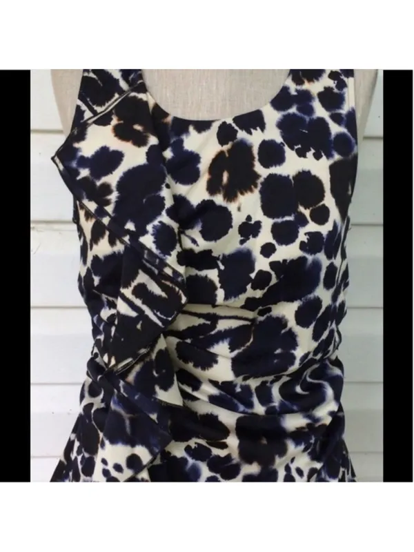 NEW Ann Taylor Petite Ivory Abstract Floral Top & Pencil Sk - Image 4