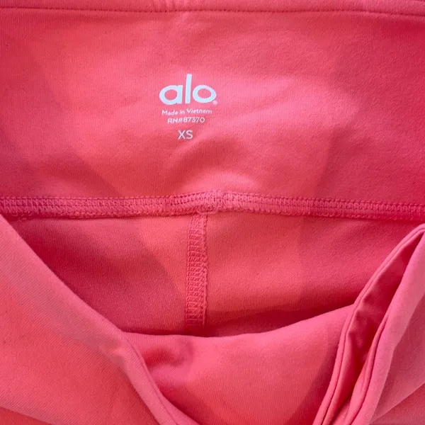 ALO Yoga GODDESS WOMENS XS # 87370 Coral‎ and grey (charcoal) Leggings Dance - Image 9