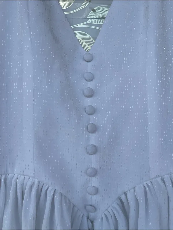 Adeirlina Whimsigoth White Metallic Sparkle Sundress Sz S - Image 5