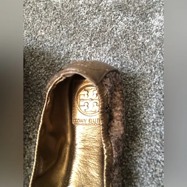Tory Burch Glitter Sequin Eddie Ballet Flats in Copper Size 6.5 US Women’s Shoe - Image 4