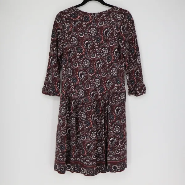 Garnet Hill Women's Floral Paisley Pocket Boho Dress Woman Plus Size 6 Western‎ - Image 9