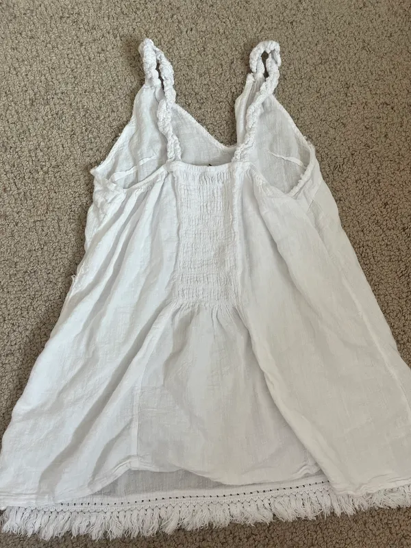 Long tank top blouse White Size M - Image 2