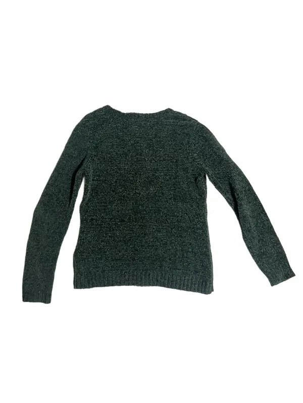 Karen Scott Women's Dark Green Knit V-Neck Sweater Size M - Image 3