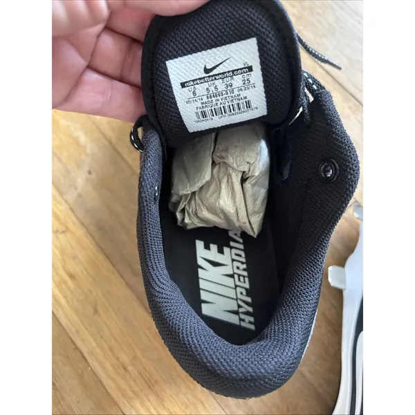 Nike Hyperdiamond 2 Pro Women Black White Metal Softball Cleats 856492-011 - Image 9