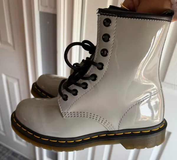 Dr. Martens 1460 Patent Leather Lace Up Boots Women's Size: 7 - Image 9