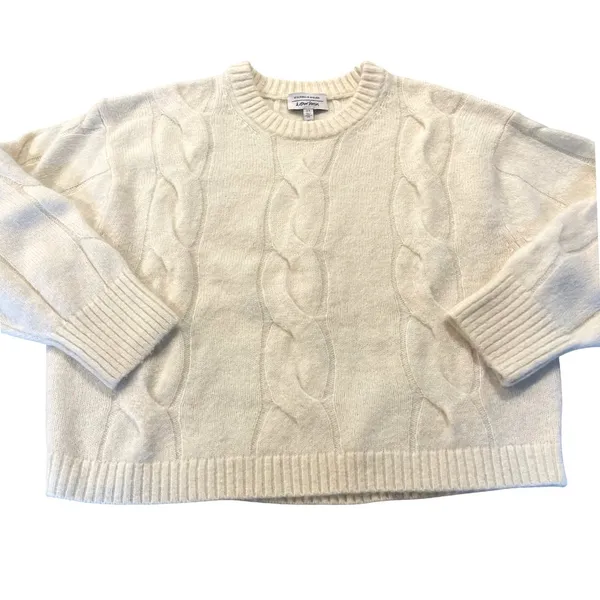 & Other Stories Sweater Womens XS Cream Scandi Cable Knit Wool Alpaca Blend - Image 2