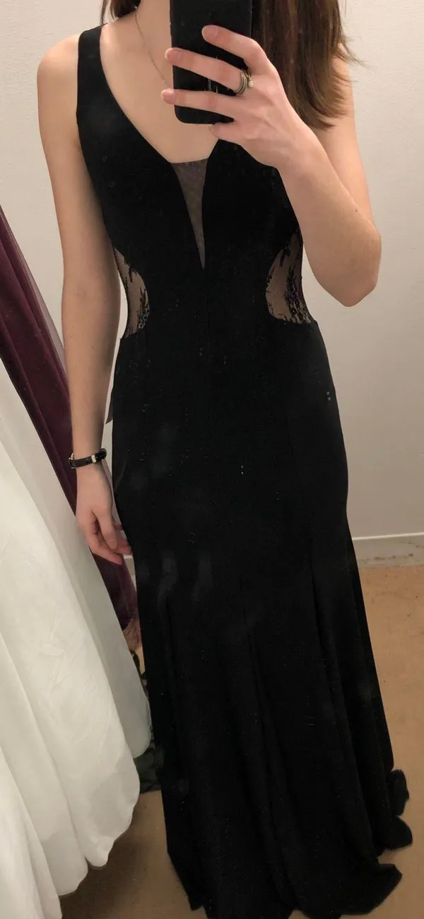 Dillard's Black Long Gown / Dress - Image 3