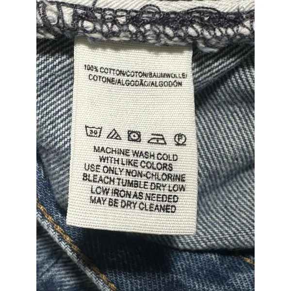 Free People Release Boot Cut Jeans Size 28 Raw Hem High Rise‎ Crop Y2K Frayed - Image 11
